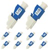 GwliUni 10Pcs LC Fiber Optic attenuator, Fiber Signal Attenuation Converter,