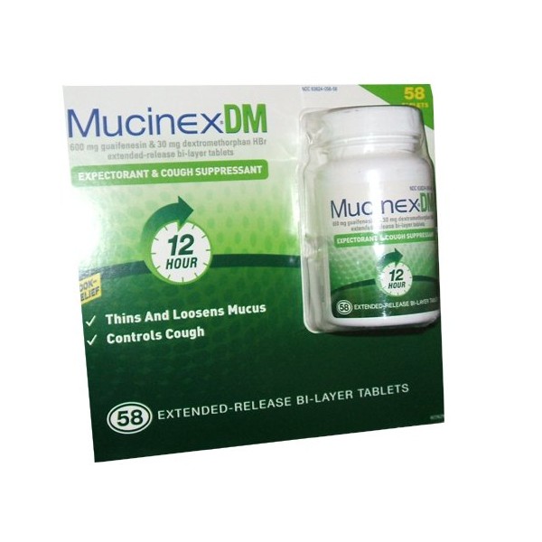 Mucinex Reg Strength DM Tablets, 58 Count