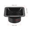 sourcing map Black Duct Connector Square Flange ABS Plastic Air