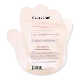 dearcloud Set De Rescate De Manos Silky Touch: Mascarilla Para Manos Secas Y Agrietadas + Crema Hidratante Para Manos: Set De Regalo De Cuidado Personal (Melocotón Y Madreselva)