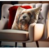 The Beach Stop Decorative Cockapoo Dog Accent Cushion Cover |