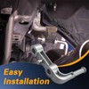 FUSCH Rear Left Driver Side Exhaust Bracket, Tailpipe Hanger, Muffler