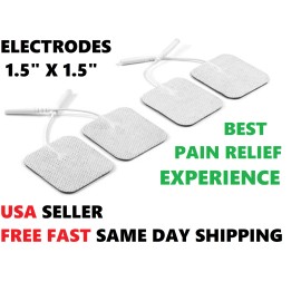 PREMU 12 PREMIUM MULTI USE, WHITE CLOTH ELECTRODE 1.5" x 1.5" for EMS 5.0 Dual Channel