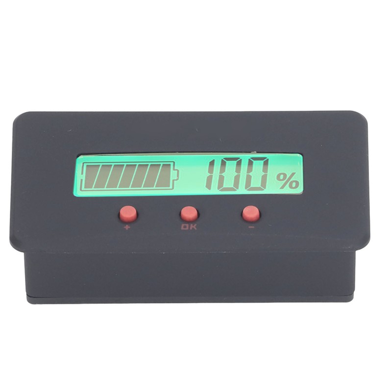 Battery Monitor Meter High Accuracy Voltmeter Ammeter Universal Battery Capacity