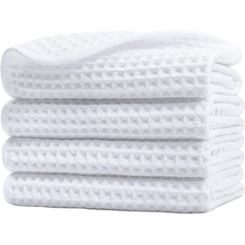 Polyte Toalla Facial de Microfibra Waffle 430 gsm, 33.0x33.0 cm
