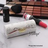 Lipstick Case with Elegant Paisley Design - Silver