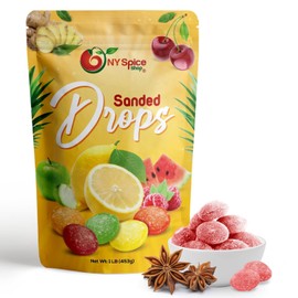 NY SPICE SHOP Anise Sanded Candy Drops - 3 Pound Old Fashioned Sanded Drops – Fresh Delicious Bulk Candy – Sanded Hard Candy – Tangy and Sweet Healthy Snacks