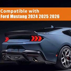 SIPIDEAUT Rear Tail Light Lamp Guard Covers Trim,compatible with Ford Mustang 2024 2025 2026 Taillight Lens Cover,Tail Light Frame Bezels Decoration,2PCS