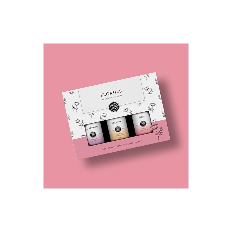 Floral Bliss Essential Oil Set | Pure, Natural & Undiluted