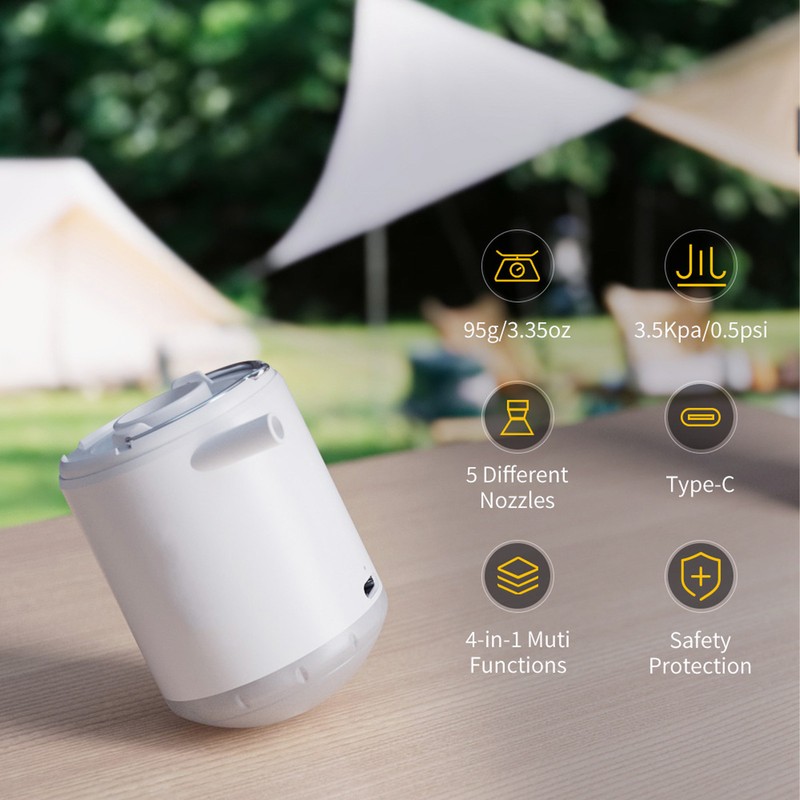 Electric Air Pump 4 in 1 Mini Portable 2000mAh Battery