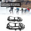 Crampons 18 Teeth Antislip Strong Grip Drop Resistant Ice Cleats