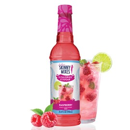 Jordan's Skinny Mixes Sugar Free Syrup, Raspberry Flavor, Fruit Flavored Water Enhancer, Drink Mix for Ice Tea, Lemonade & More, Zero Calorie Flavoring, Keto Friendly, 25.4 Fl Oz, 2 Pack