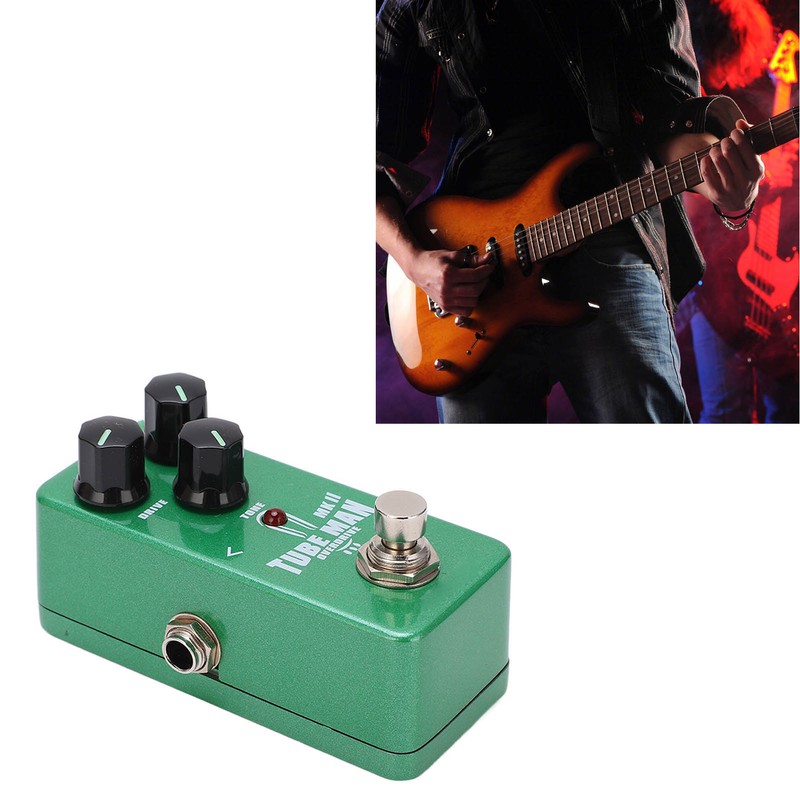 Guitar Effect Pedal TUBE MAN Overdrive Mini Adjustable Instrument Accessory