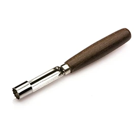 Tredoni 0.63" Apple/Pear Corer, Boiled-Carrot Core Extractor Remover 1.6cm, Stainless Steel, Wooden Handle