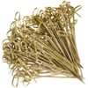 Bessy shop Cocktail Picks, Pack of 100 Knotted Skewers, Bamboo