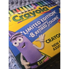 Crayola Limited Edition 64 Count Featuring 8 Retired Crayola Crayons-Brand New
