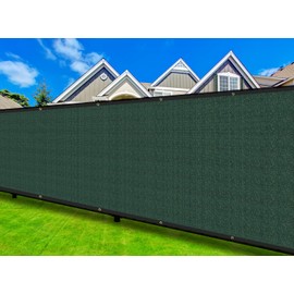 COARBOR 4' x 151' Fence Privacy Screen Heavy Duty Windscreen Fencing Mesh Shade Net Cover for Outdoor Wall Backyard Patio Deck and Porch, Green