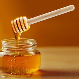 50Pcs Wooden Honey Dipper Stick, 3.3 Inch Honey Stirrer Honey Wand Small Honeycomb Stick, Portable Honey Spoons for Honey Jar Dispense Drizzle Honey and Wedding Party