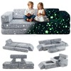 INFANS Modular Kids Play Couch, 10PCS Toddler Creative Sectional Fort