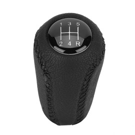 For Gear Knob 5-5 Gears / 6 Speed Gear Knob, Car Gear Knob Black Leather Head (5 Speed)