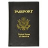 2 Passport Cover Holders Genuine Leather ID Wallet Case Travel