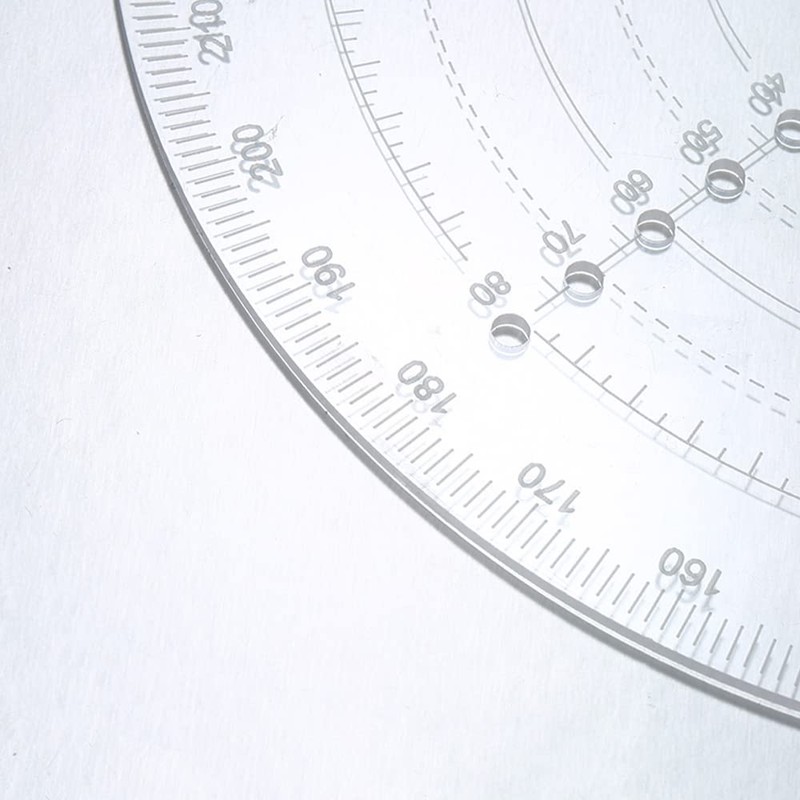Round Center Finder Compass Clear Acrylic Lathe Centering Tool Circle
