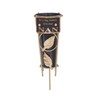 Black Graveside Memorial Flower Vase with Gold Stand - Nan