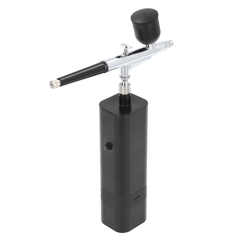 Airbrush Kit 32PSI High Pressure Adjustable Airflow 0.3mm Nozzle Rechargeable