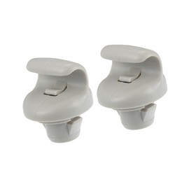 A ABSOPRO Car Sun Visor Clip Plastic Sun Visor Hook Clip Sun Visor Clip Retainer Fit for Nissan 350Z - Pack of 2 Gray Item Replacement