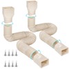 plusgutter Rain Gutter Downspout Extensions Flexible, Drain Downspout Extender,Down Spout