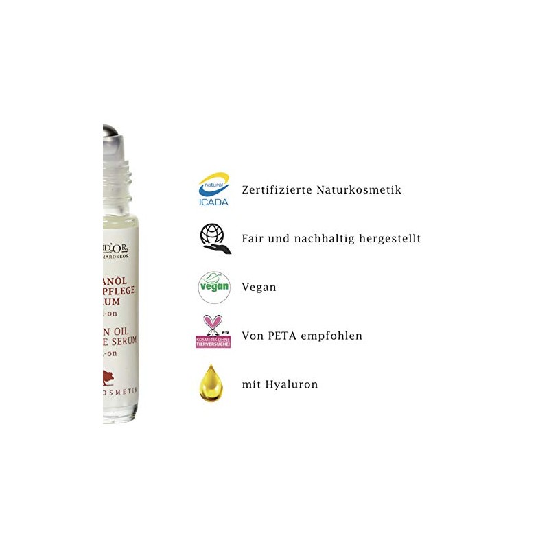 ARGAND'OR veganes Bio Arganöl Augen-Pflege-Serum 10 ml Regeneriert, strafft und