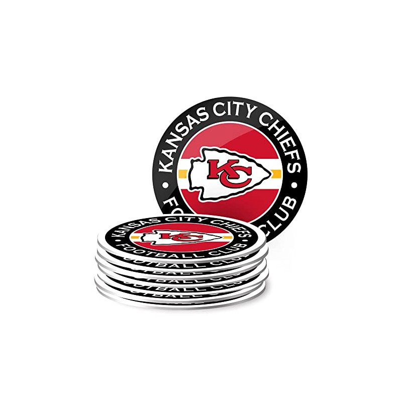 Kansas City Chiefs Coasters - Eight Pack Set