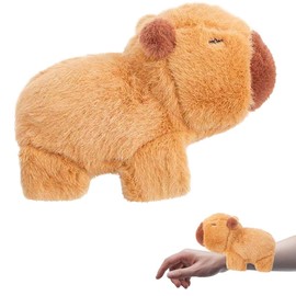 PLLYPE Capybara Children's Snap Bracelet, 18 cm Simulation Capybara Plush Toy, Capybara Cuddly Toy, Snap Bracelet, Gift for Children and Friends