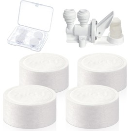 Wonderjune 4 Pcs Replacement Pads for Automatic Leak Detectors in Under Sink Reverse Osmosis Water Filtration Systems 18 mm for Mechanical Leak Detectors
