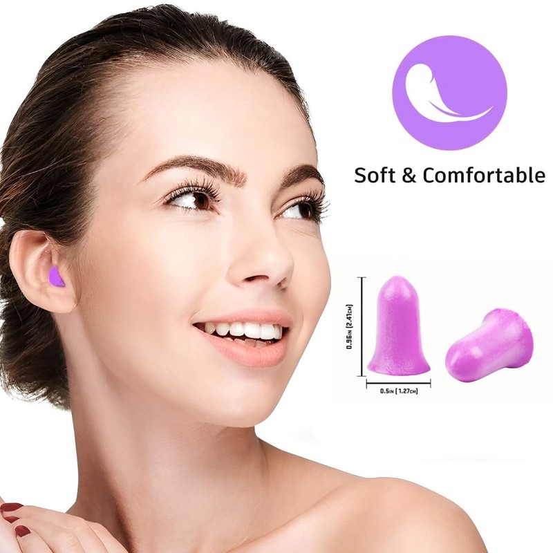 30 Pair Foam Earplugs, Super Soft Ear Plugs for Sleeping,