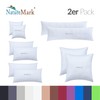 NatureMark Pack of 2 Jersey Cushion Covers, Side Sleeper Pillows,