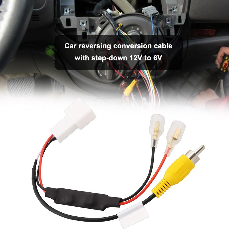 VGOL 2Pcs 4Pin Car Reverse Camera Retention Wiring Harness Connector