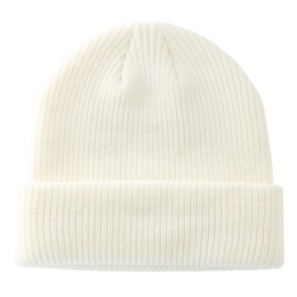 Decentron Classic Men's Warm Winter Hats Thick Knit Cuff Beanie Cap Daily Beanie Hat (Beige)