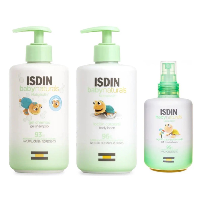 Kit De Baño - Isdin Baby Naturals - Shampoo/loción/colonia
