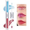 CHARMACY Multichrome Double Head Non-Stick Lip Gloss, Metallic Colourful Lip
