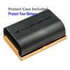 Kastar 4-Pack LP-E6 Battery and LCD AC Charger Compatible with
