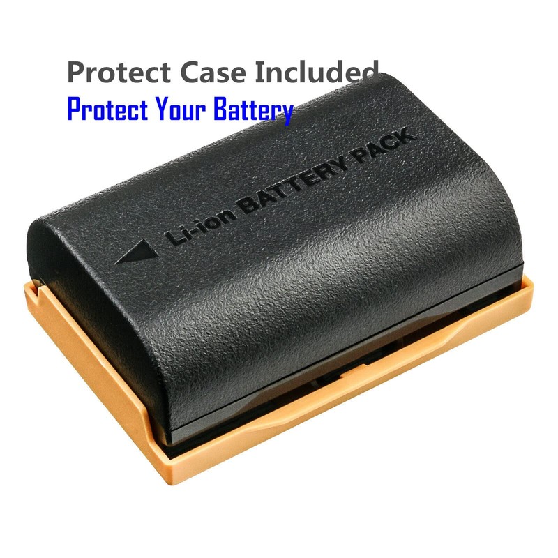 Kastar 4-Pack LP-E6 Battery and LCD AC Charger Compatible with