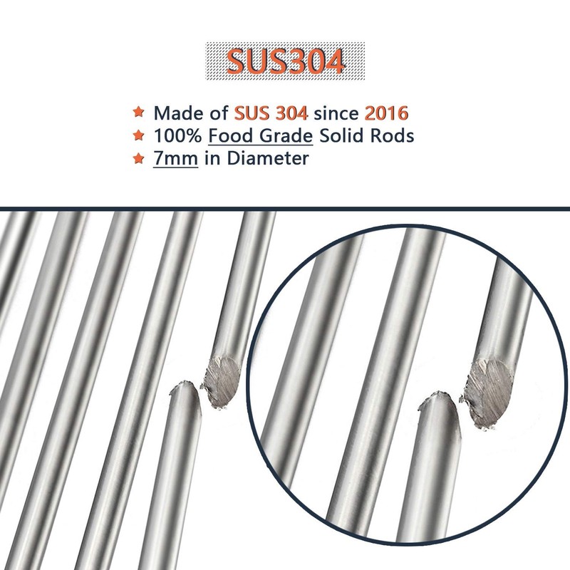 Hongso 17 3/8" Solid SUS304 Cooking Grates for Charbroil 463446015