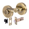 HANDLEZONE® Knurled Bar Designer Bathroom Toilet Door Thumb Turn and