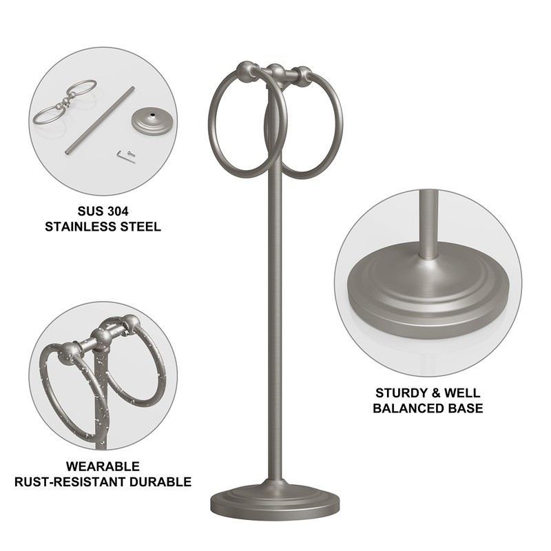 BGL Fingertip Towel Holder Stand Hand Towel Ring for Bathroom