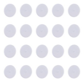 Bettomshin Plastic Gear 342A 0.5 Modulus Pulley Belt Shaft Robot RC Motor Hand DIY Mechanical Parts Kit White 20pcs