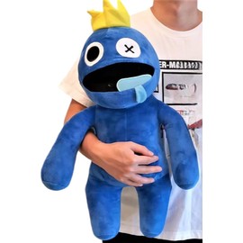 Klikkopers® - Rainbow Friends Jumbo - Cuddly Toy - XXXL Rainbow Friends Blue - Cuddly Toys - 60 cm