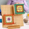 Crochet Blocking Board Handcrafted Knitting Blocking Mats Bamboo Crochet Accessories