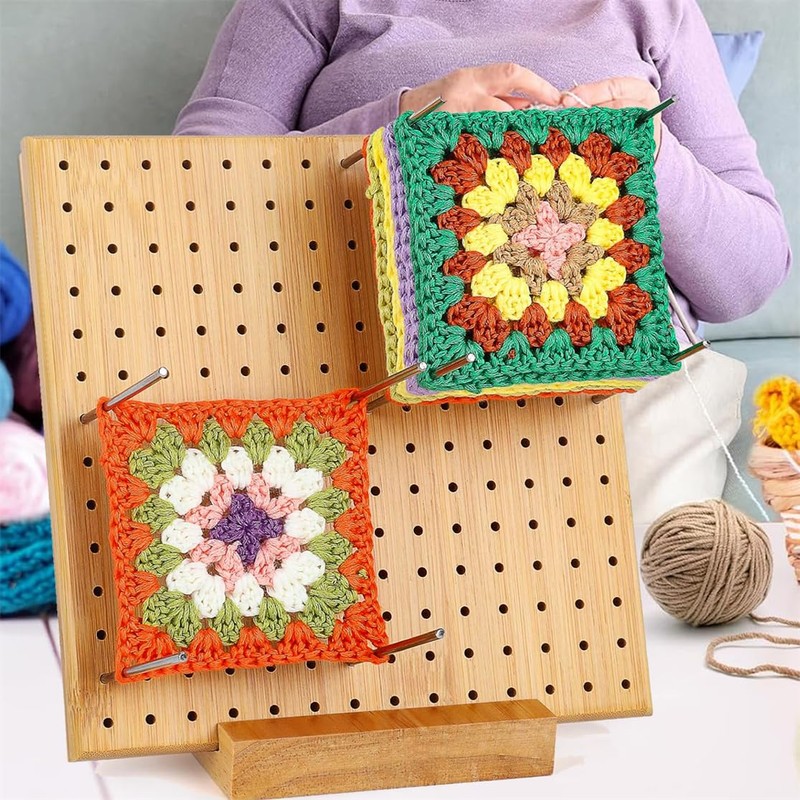 Crochet Blocking Board Handcrafted Knitting Blocking Mats Bamboo Crochet Accessories