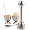 Egg Cracker Topper Cutter Set for Soft Boiled Eggs Stainless